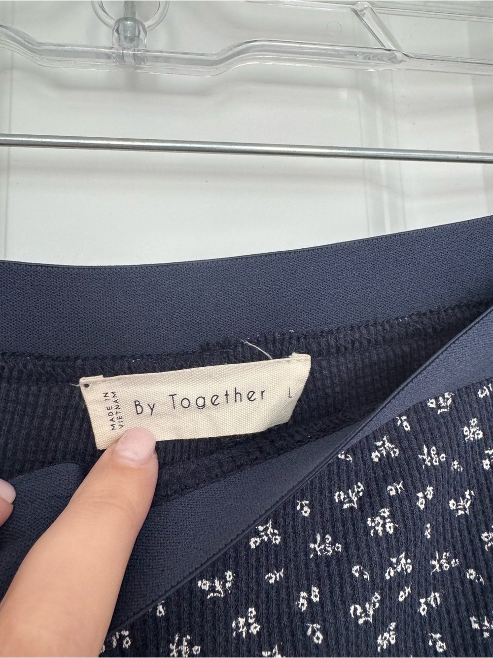 Boutique Navy Floral Printed Cotton Sleep Shorts NWOT - Picture 3 of 4